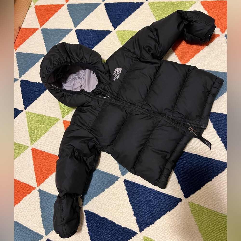 The Northface 12-18 month black bubble jacket